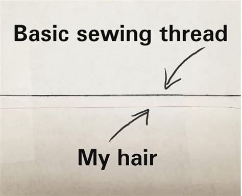 thick hair thread test|how to find thick hair pattern.